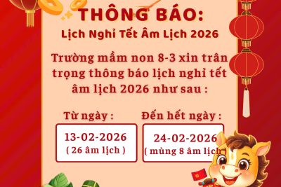 Thông báo lịch nghỉ Tết Nguyên Đán 2026